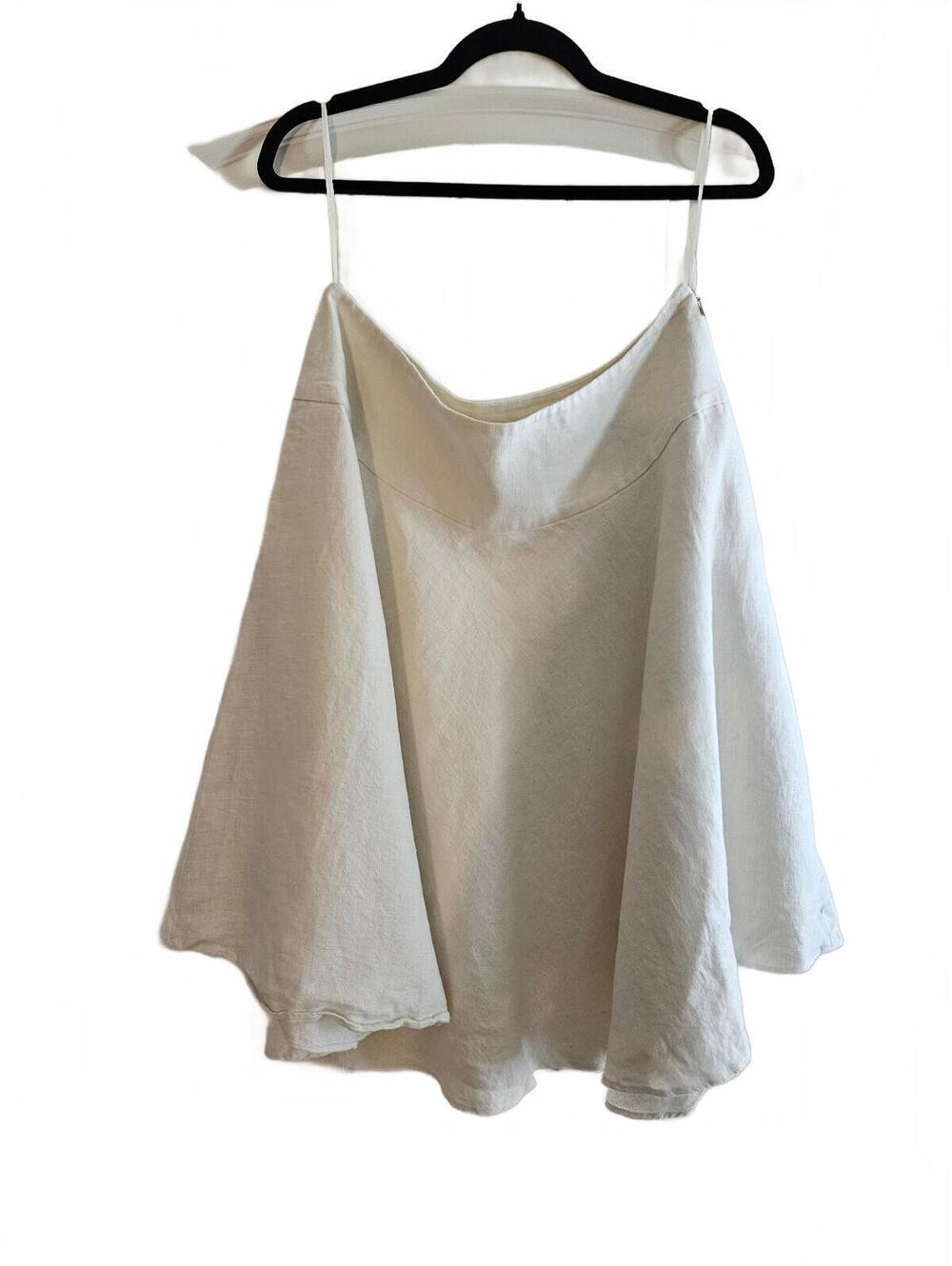 Lauren Ralph Lauren Linen Flared A-Line Mini/Knee-Length Skirt Size 12-EUC